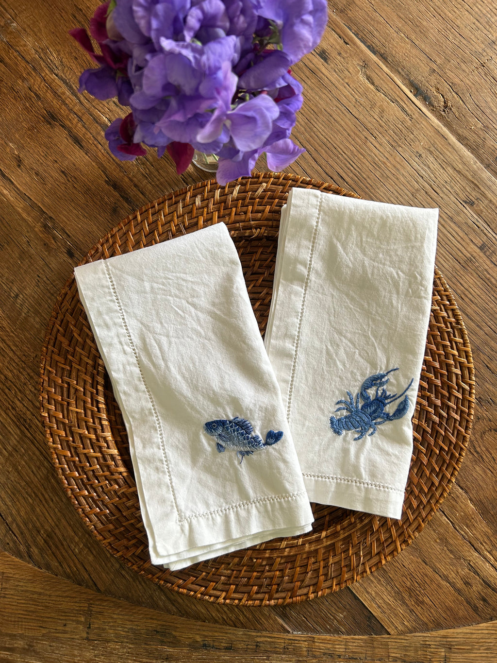 Preloved Set of Two Sibona Marina Napkins