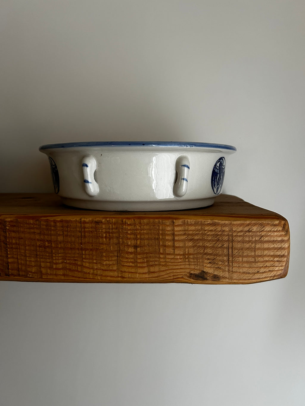 Mid Century Ceramic Dog Bowl vII