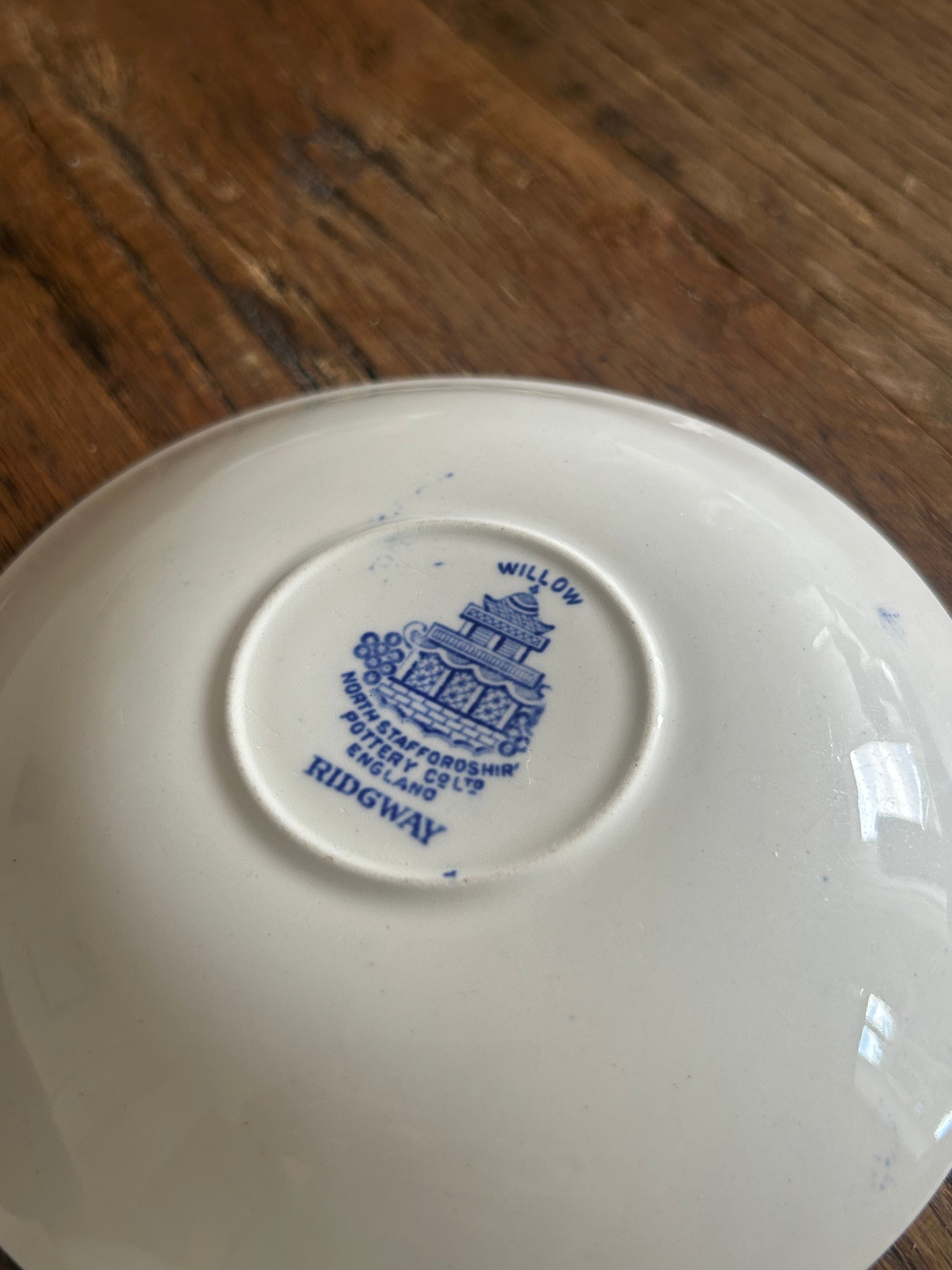 Ridgway Staffordshire Willow Saucer/Trinket/Soap Dish