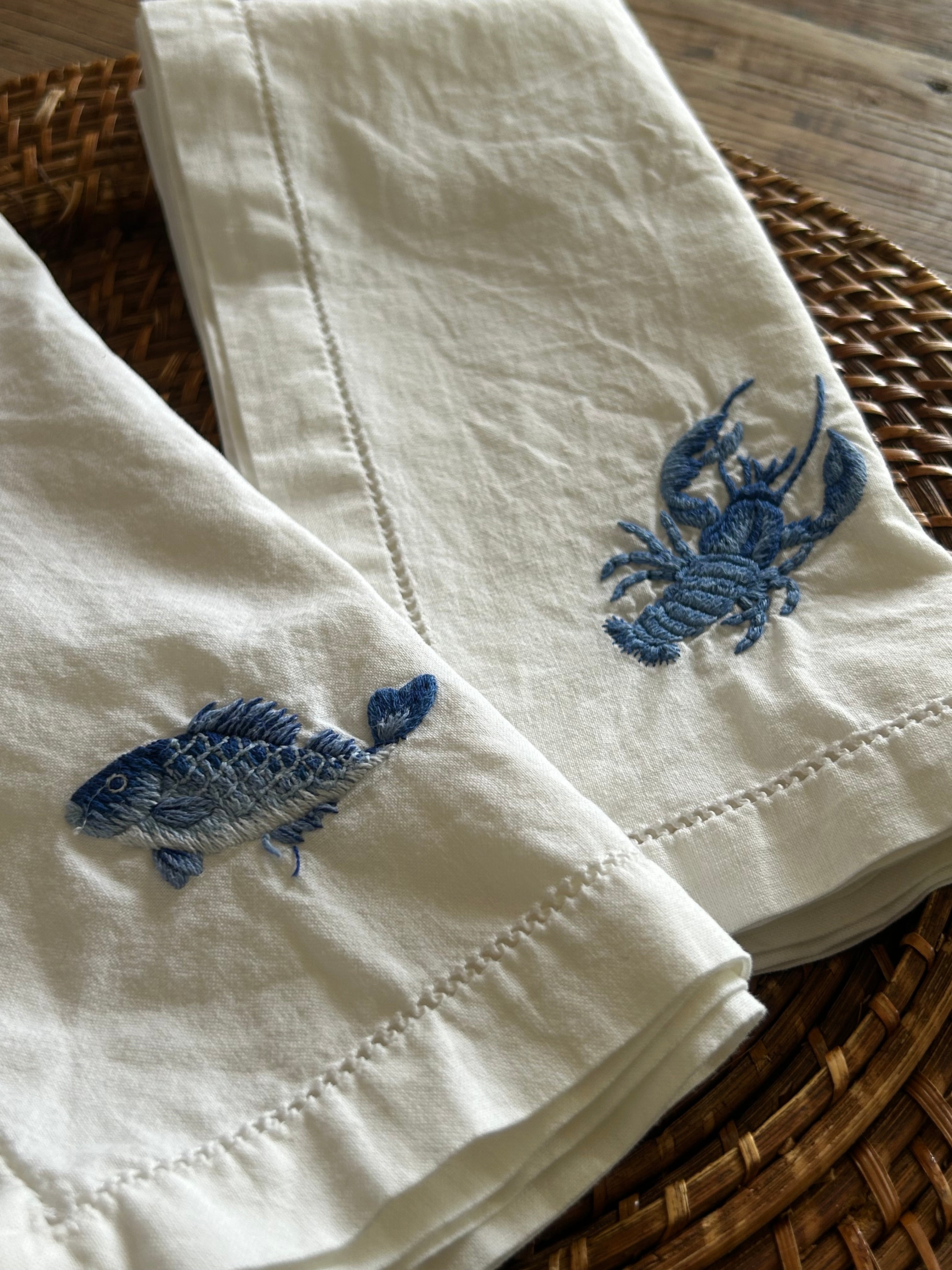 Preloved Set of Two Sibona Marina Napkins
