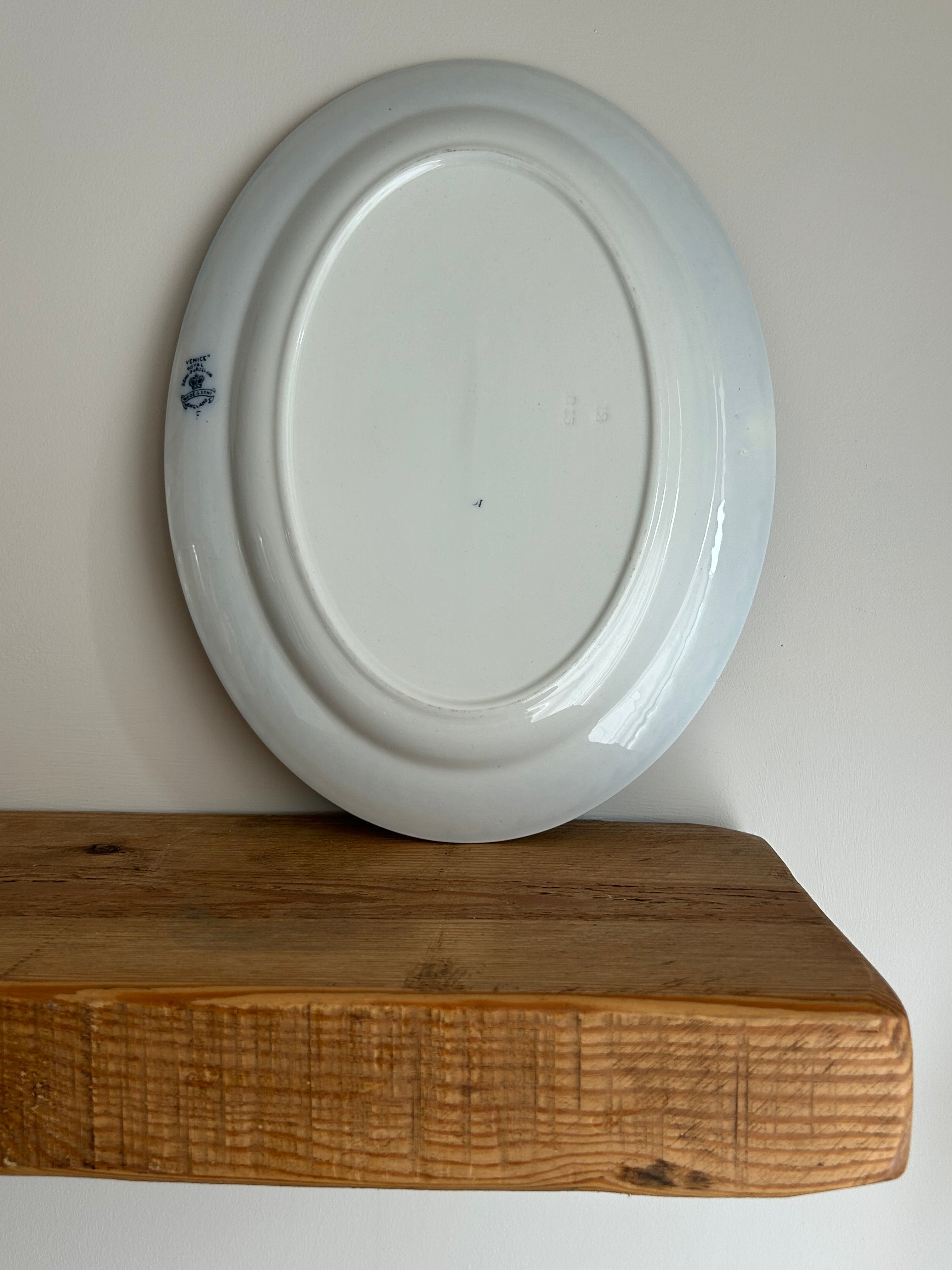 Antique Wood & Sons Venice Large Platter 1915