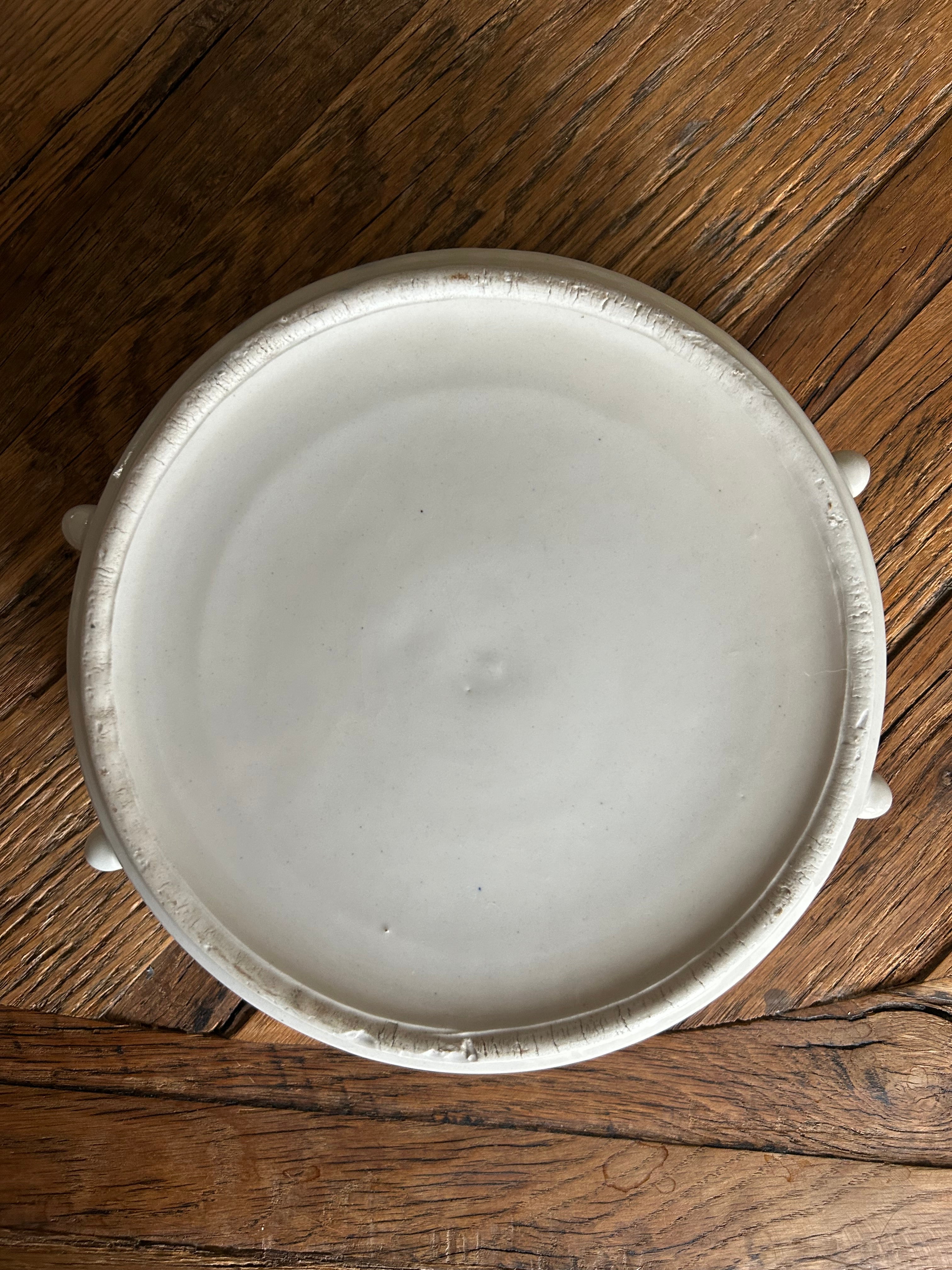Mid Century Ceramic Dog Bowl vI