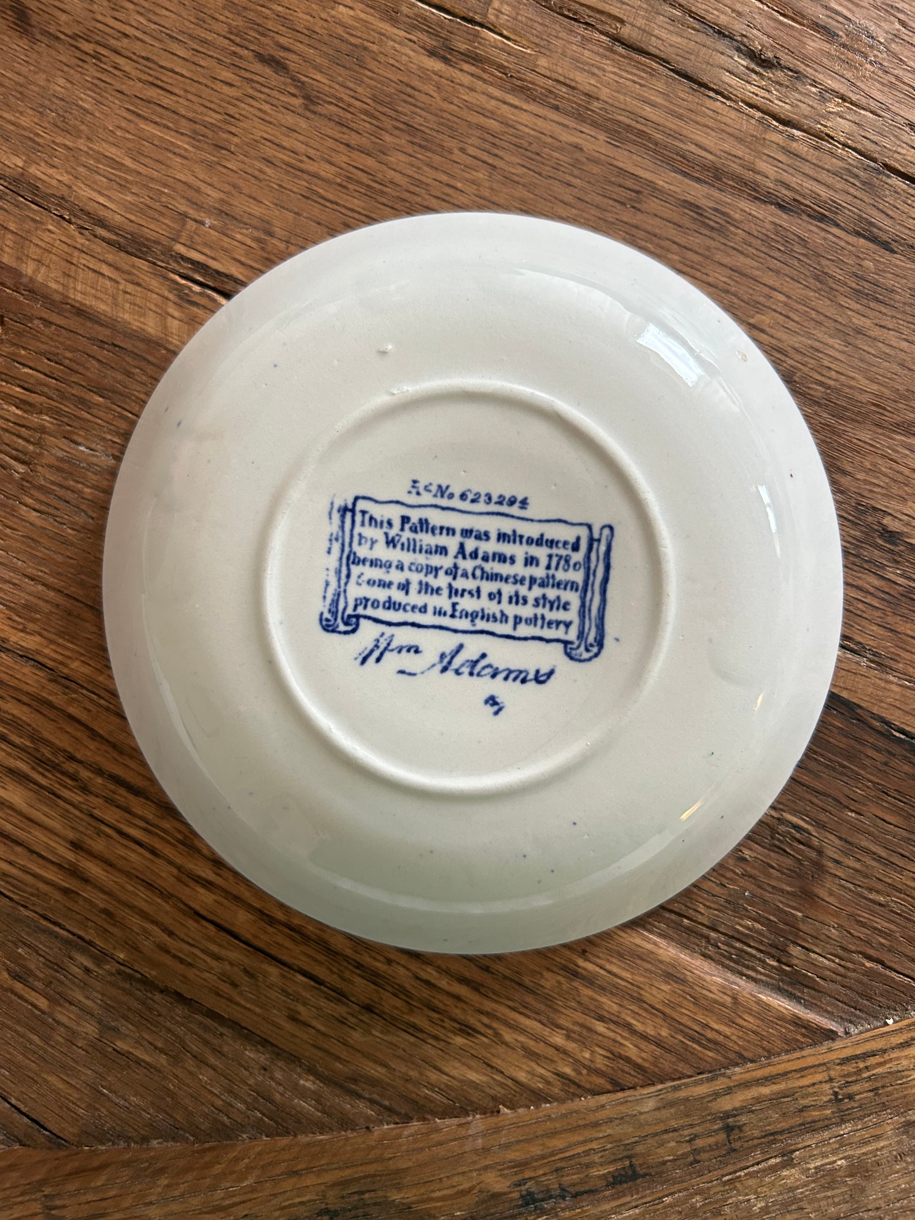 William Adams Cuckoo Pattern Trinket Dish / Saucer
