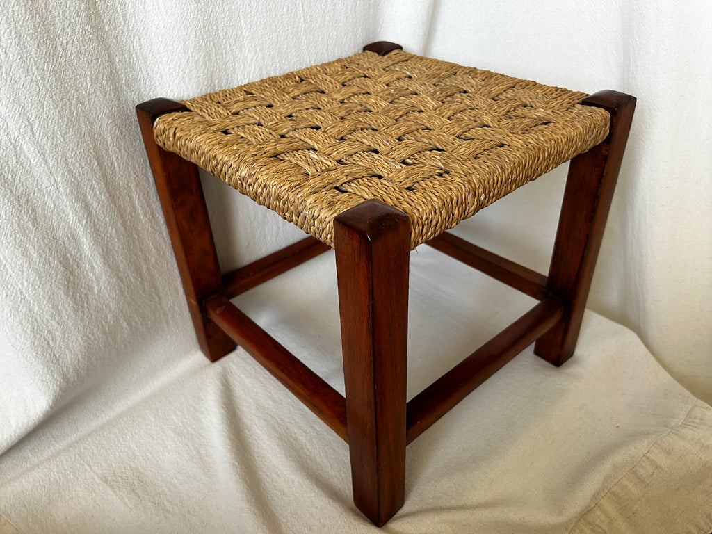 Rope Twine Woven Weave Wooden Stool