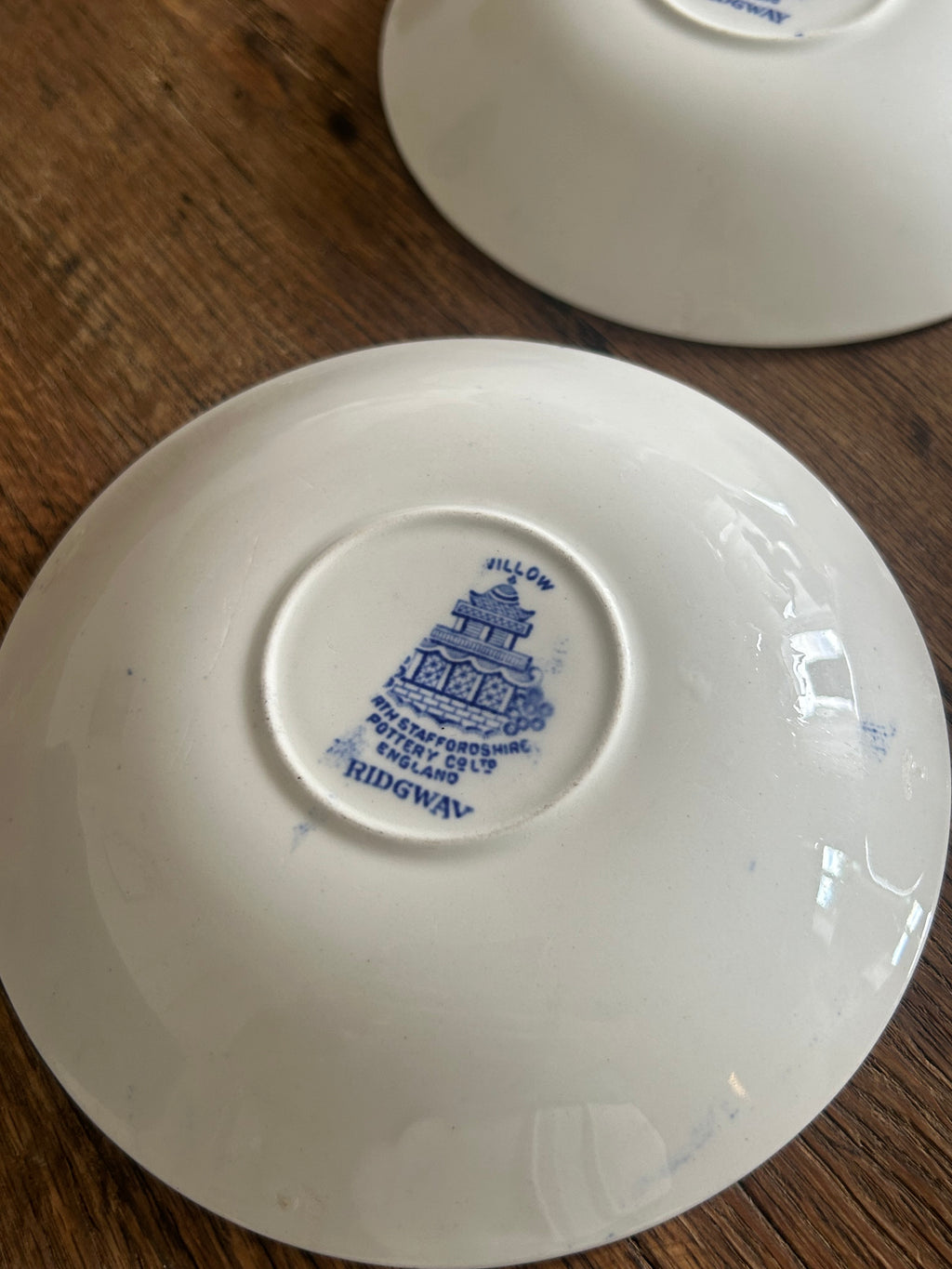 Ridgway Staffordshire Willow Saucer/Trinket/Soap Dish