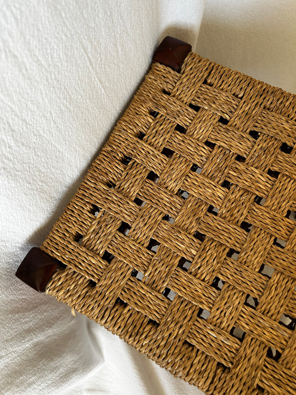 Rope Twine Woven Weave Wooden Stool