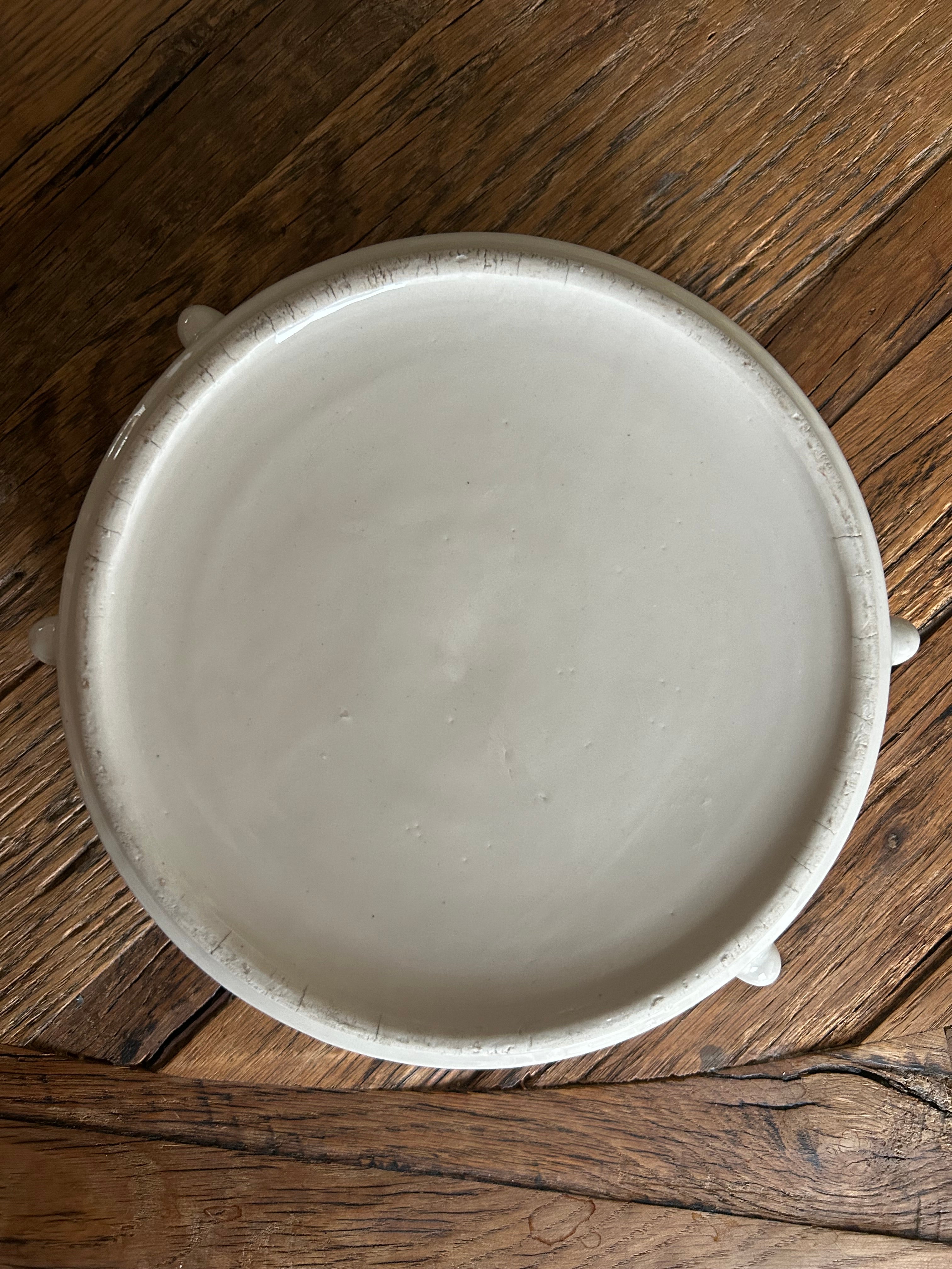 Mid Century Ceramic Dog Bowl vII