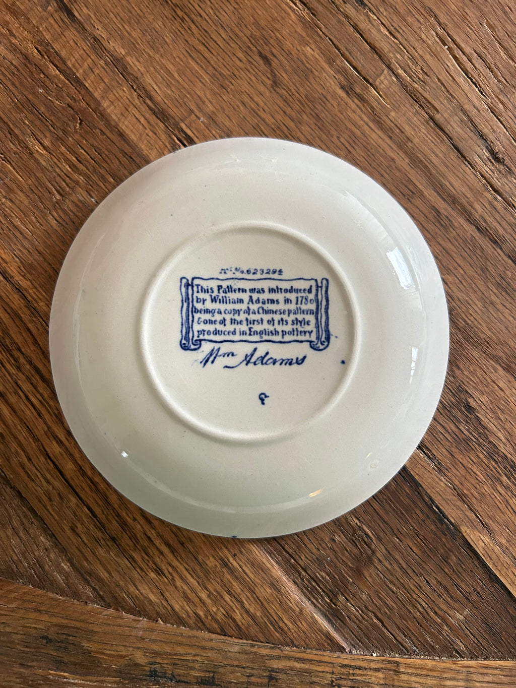 William Adams Cuckoo Pattern Trinket Dish / Saucer
