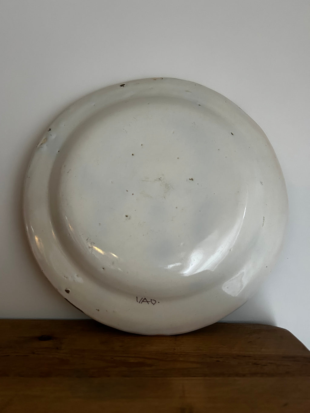 19thC Floral Charger Plate