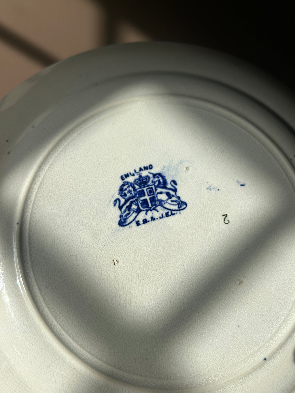 Antique 1890s Elijah Brain Blue Willow Plate – Fenton Pottery Staffordshire Transferware