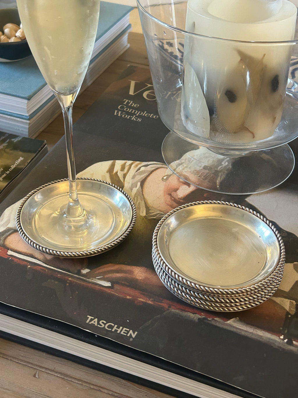 Set of 6 Vintage Braucke & Berkenhoff Silver Plated Coasters