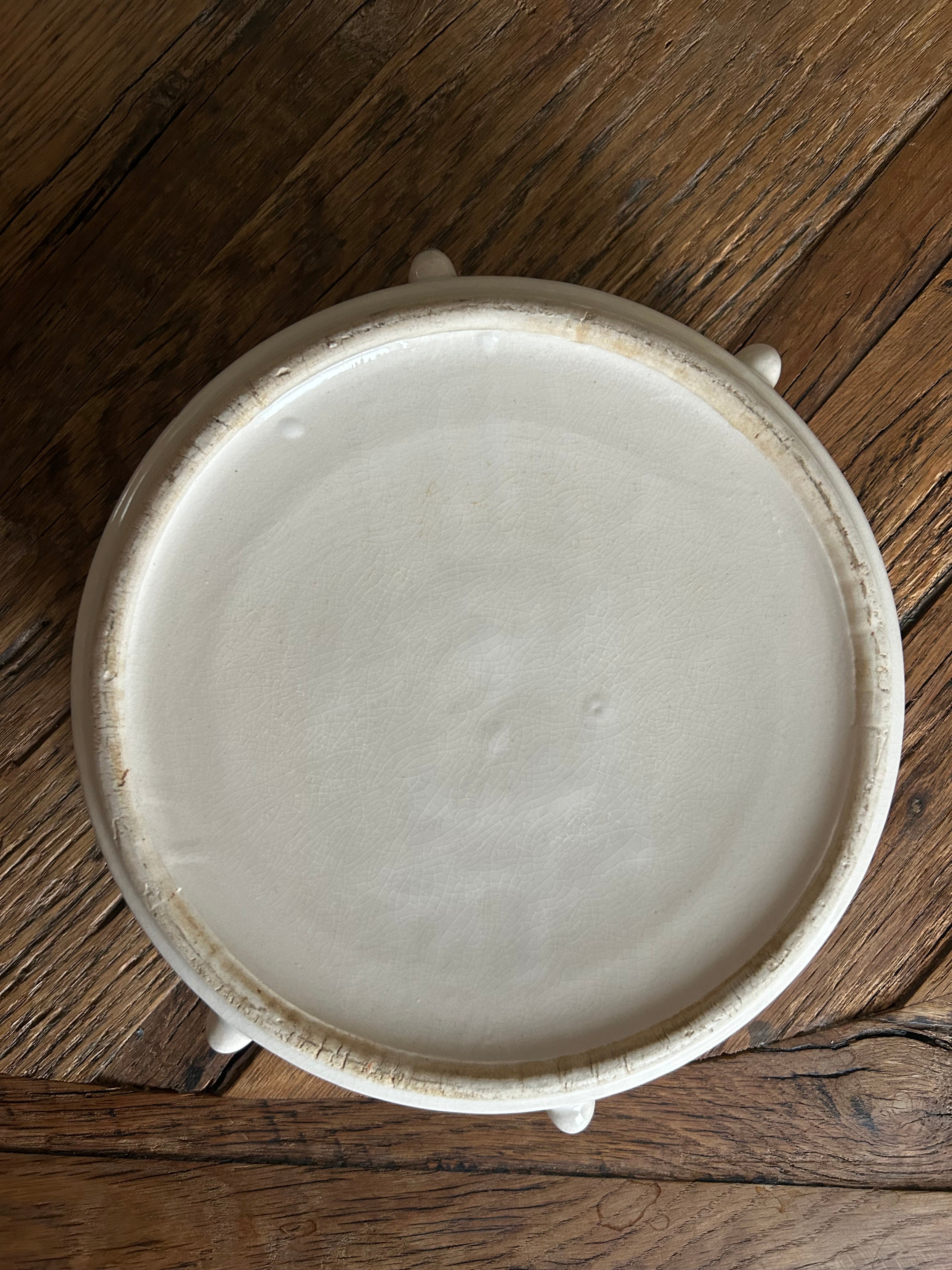 Mid Century Ceramic Dog Bowl vIII