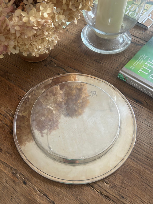 Antique Mappin & Webb Silver Plated Salver Plate (c. 1910s–1930s)