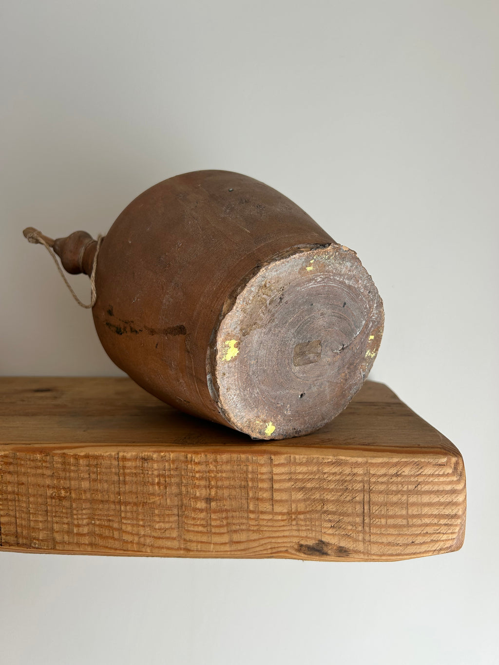 Antique Spanish Terracotta Botijo – Traditional Dual-Spout Water Vessel
