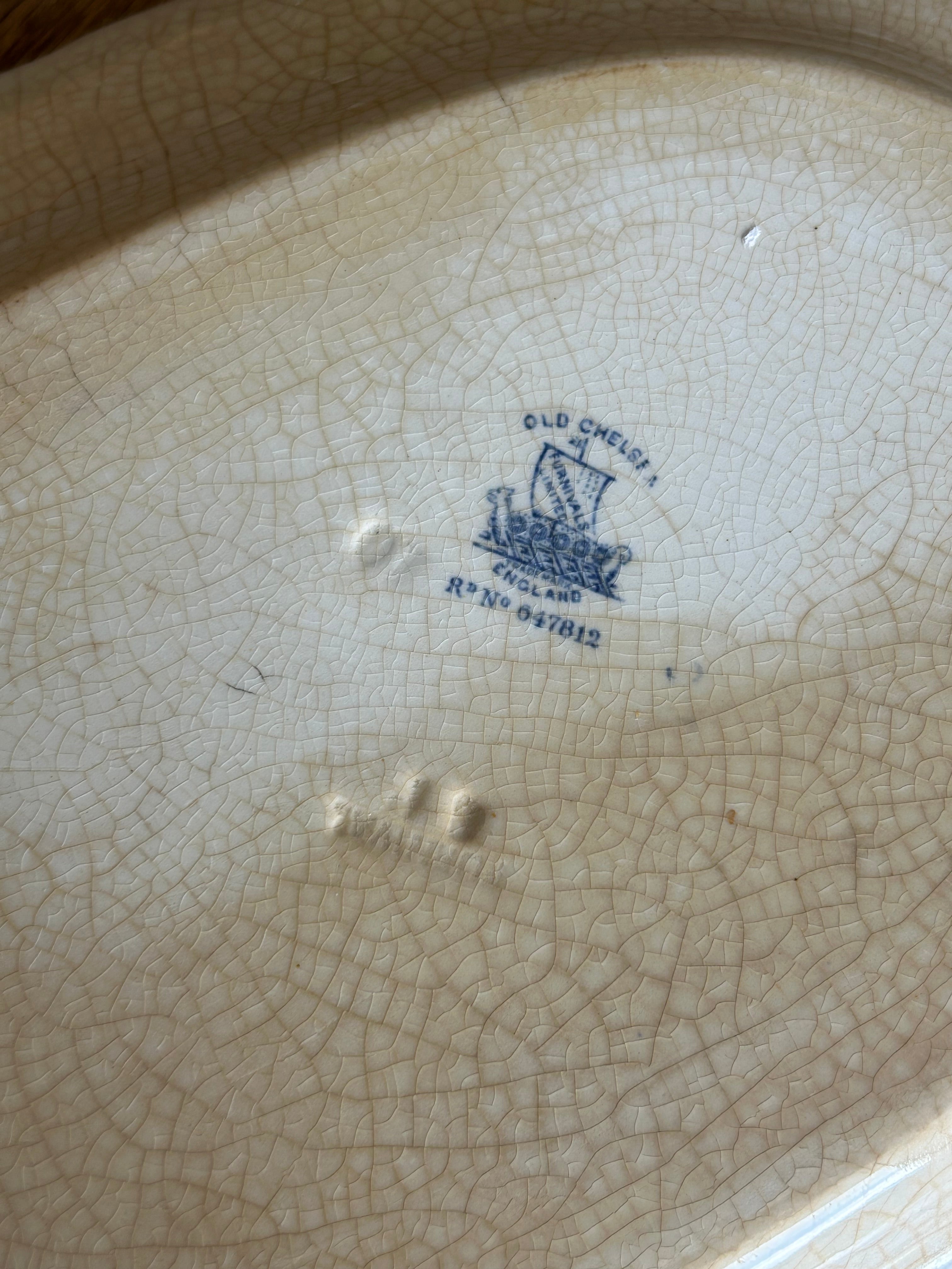 Antique Furnivals Old Chelsea Serving Plate