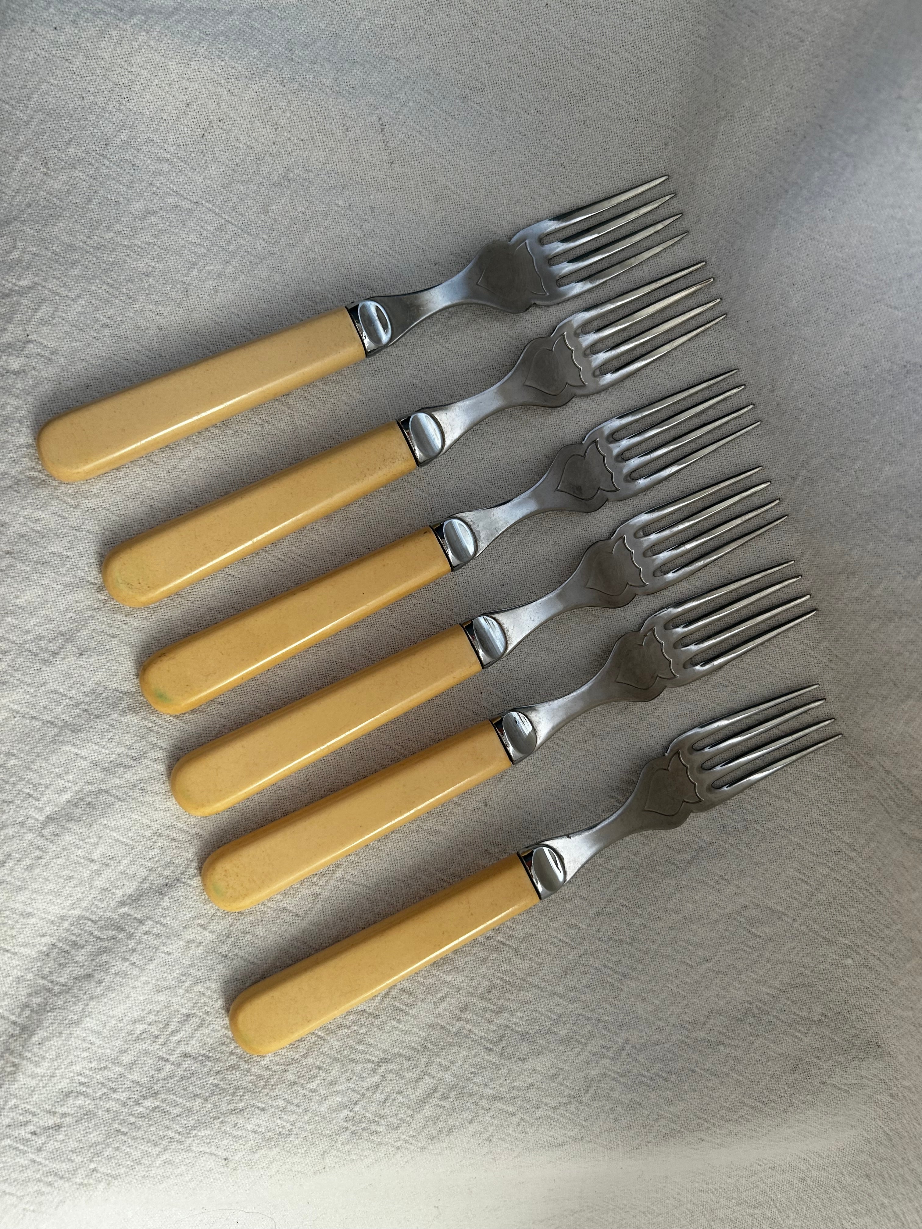 Set of 6 1910-1920s Forks