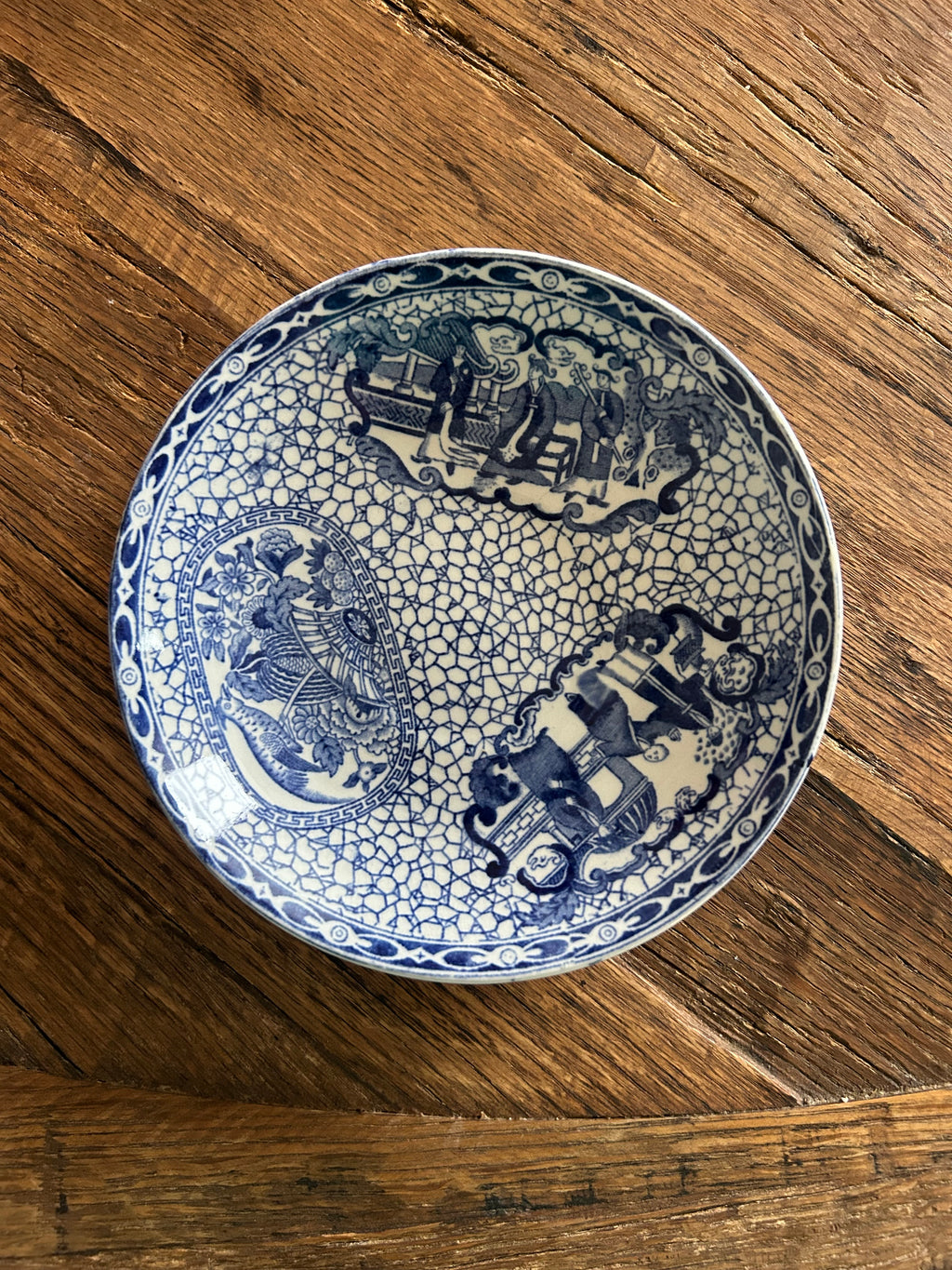 William Adams Cuckoo Pattern Trinket Dish / Saucer
