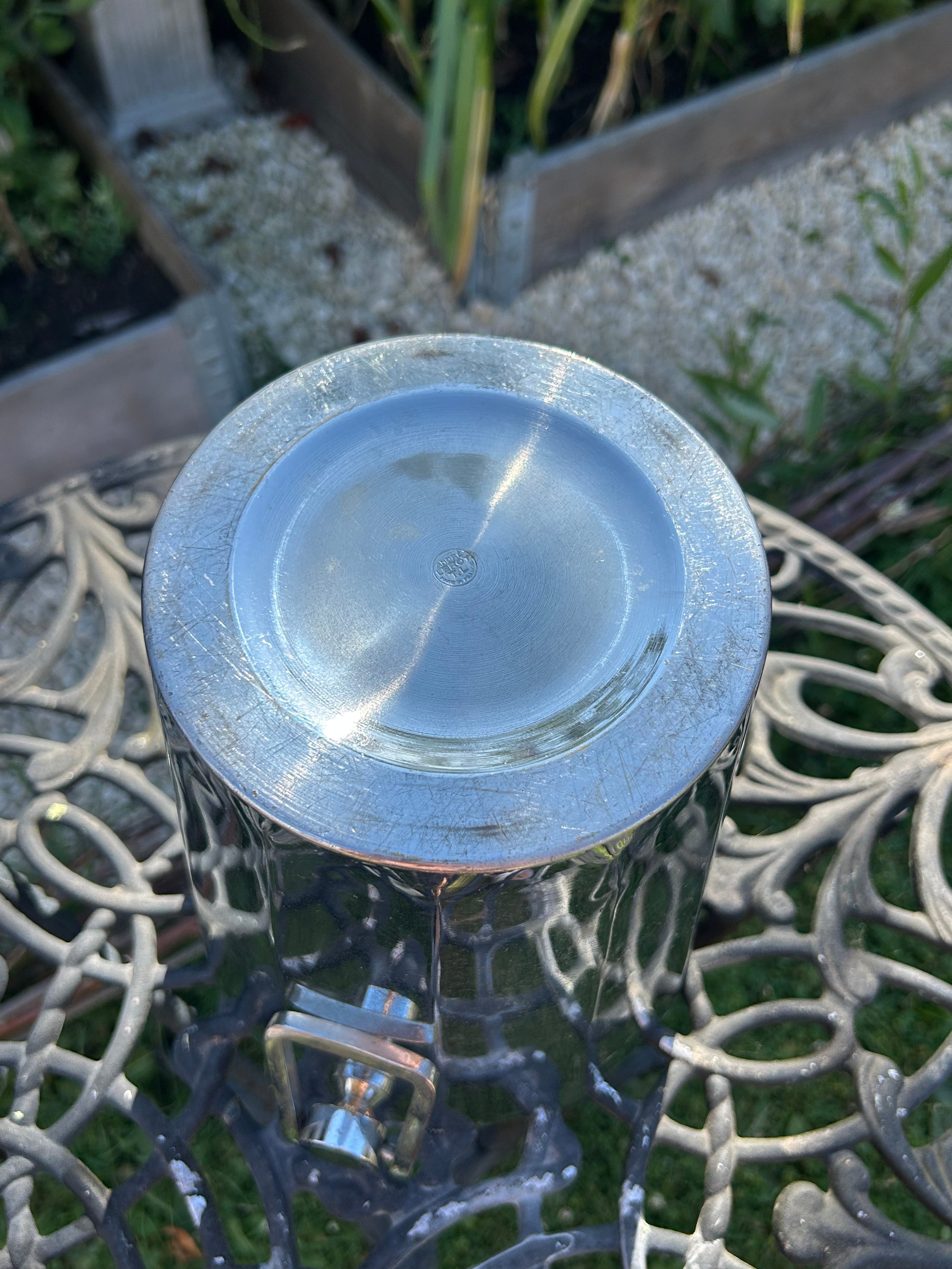 Vintage French André Leroy Metal Champagne Bucket | Mid-Century Ice Cooler, c. 1960s