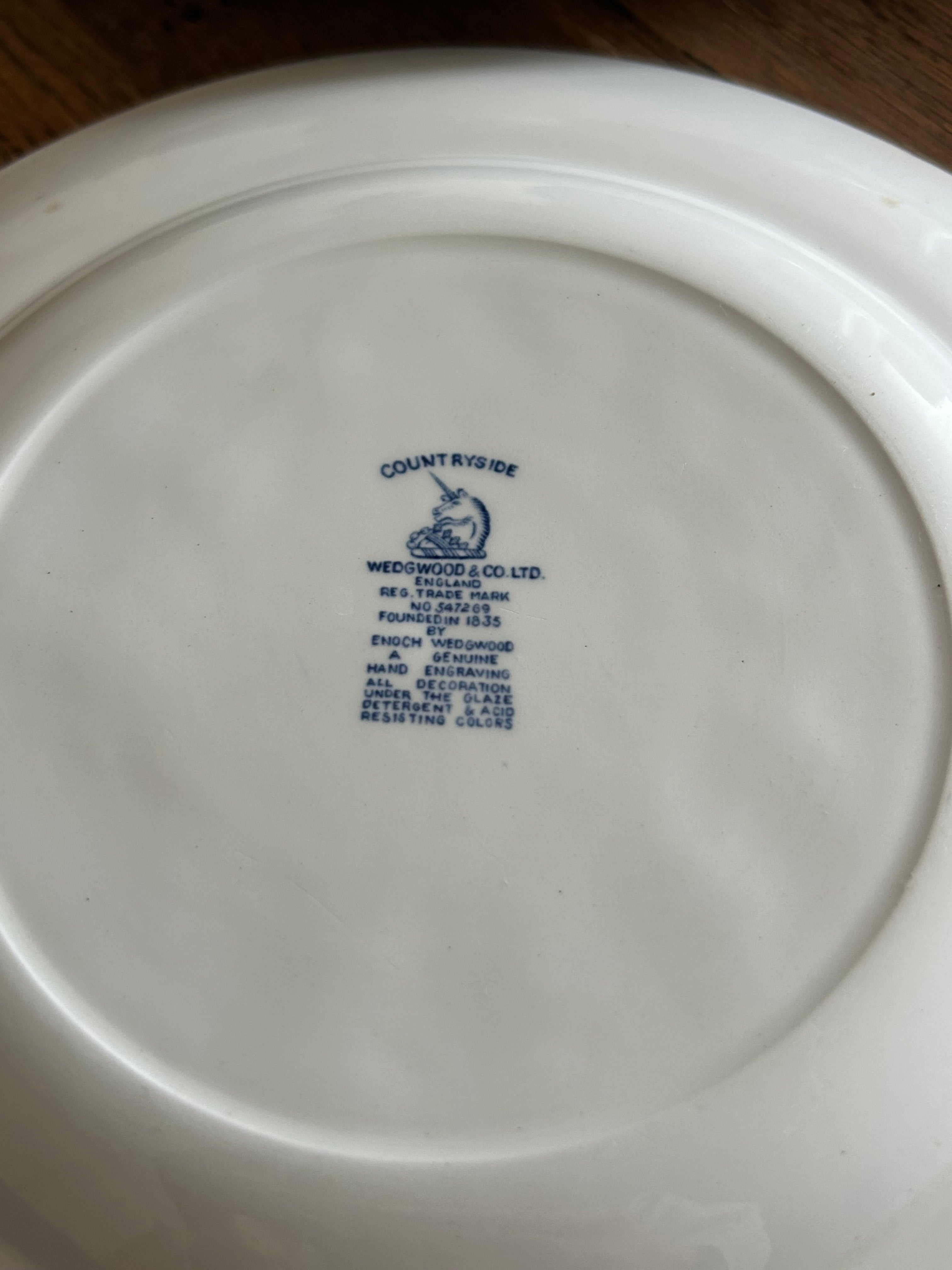 Enoch Wedgwood & Co. Countryside Set of 4 Plates