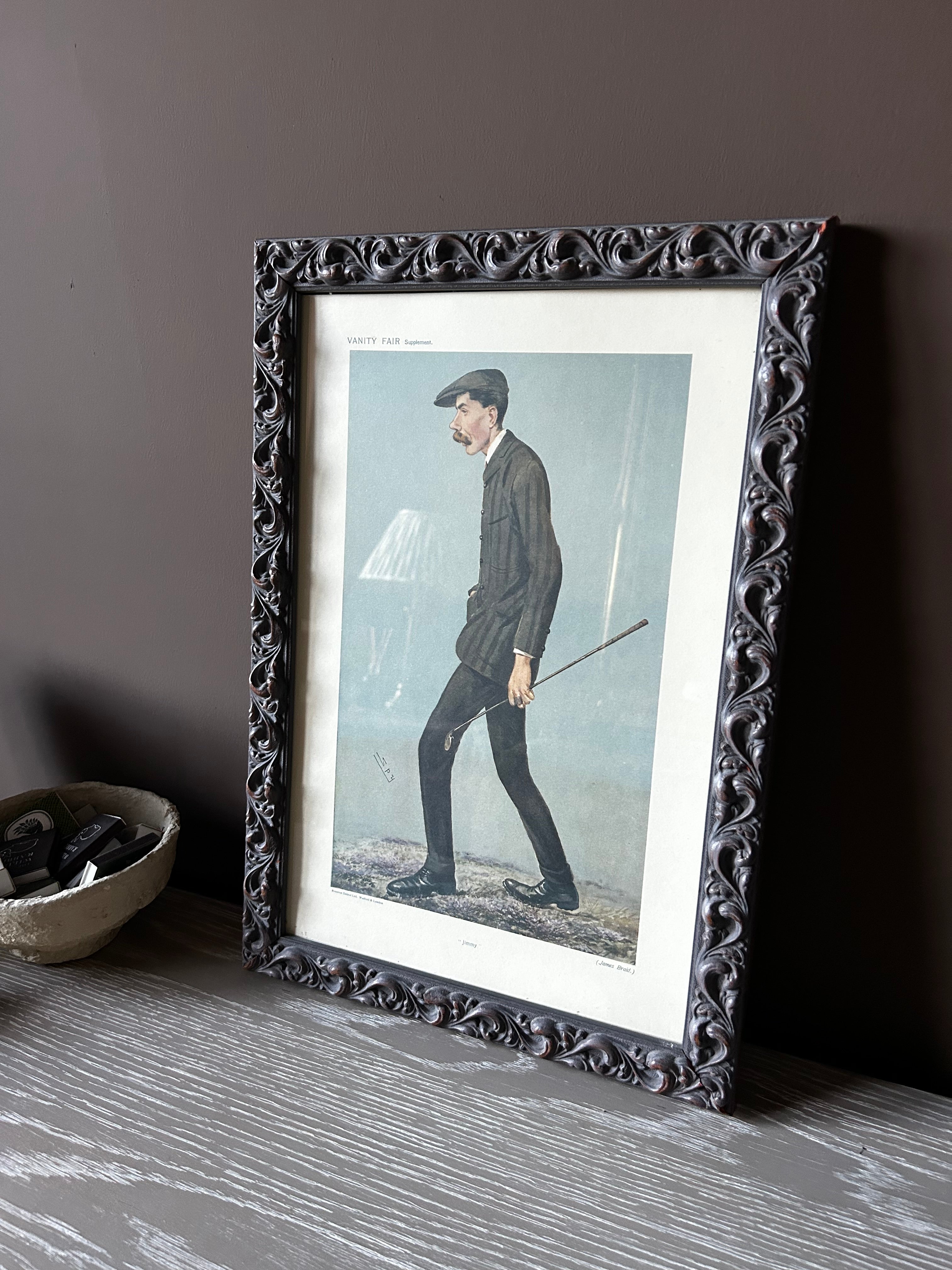 Framed Vanity Fair “Jimmy” Portrait