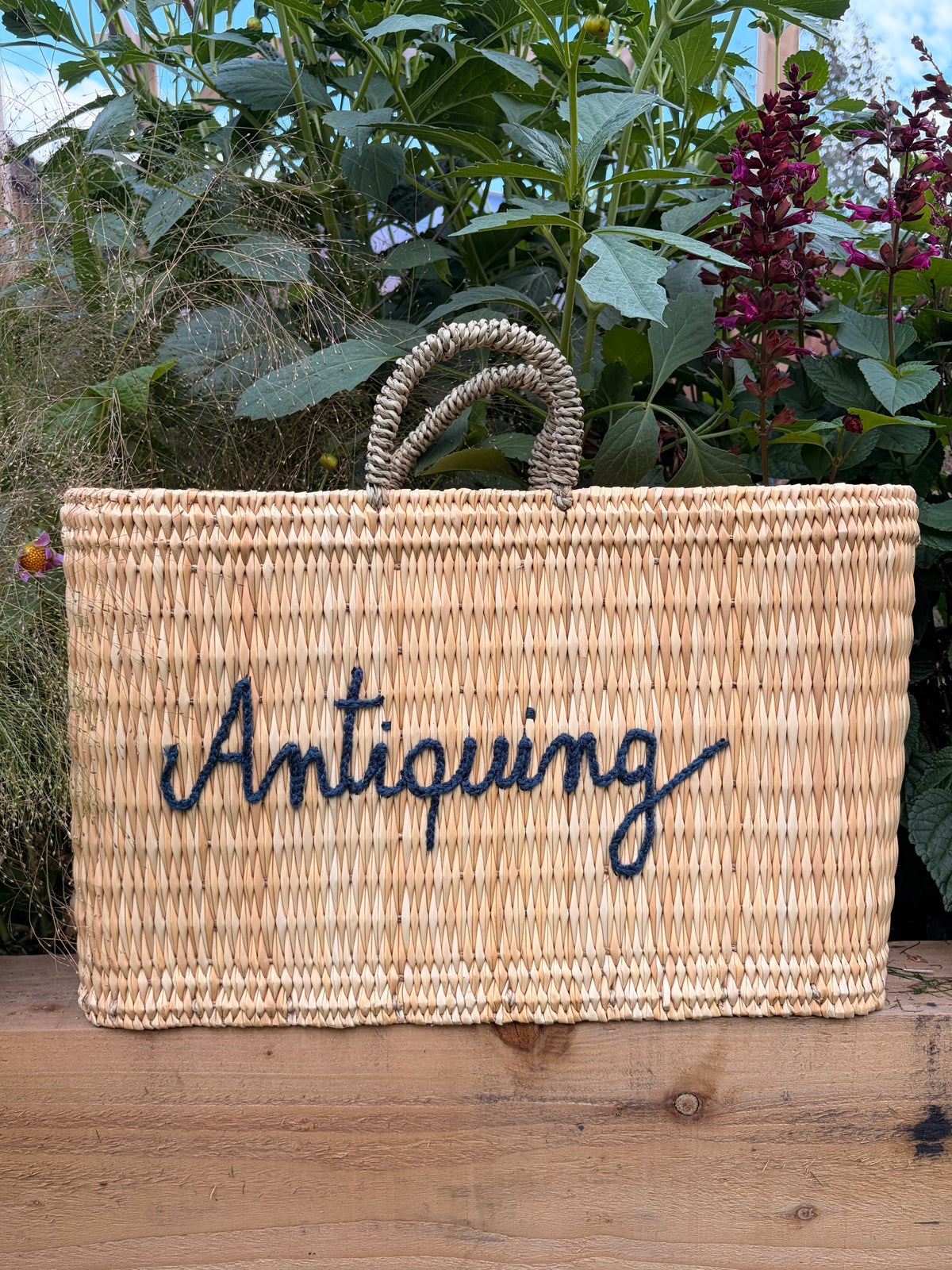 Large ‘Antiquing’ Rectangular Signature Tote