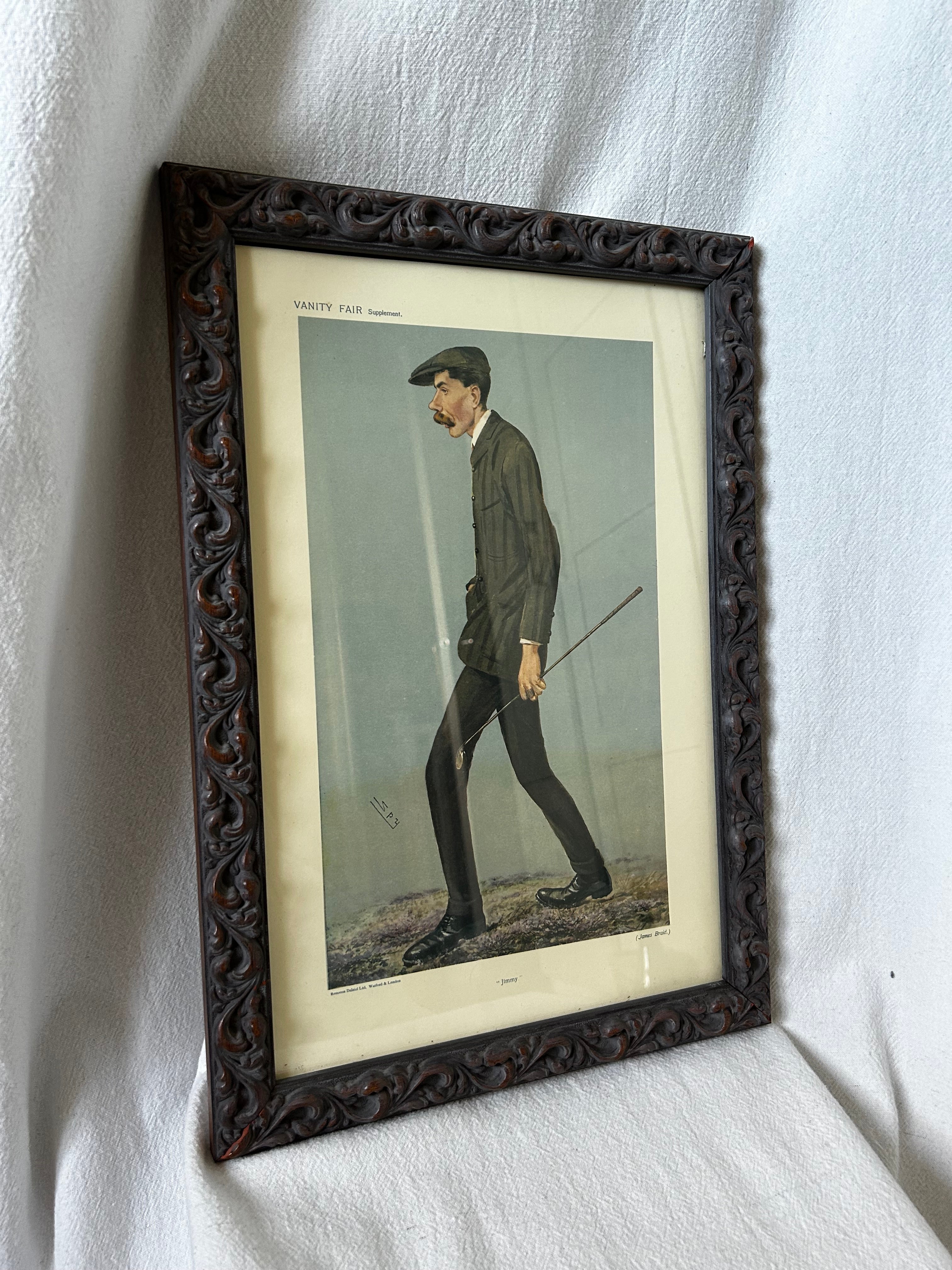 Framed Vanity Fair “Jimmy” Portrait