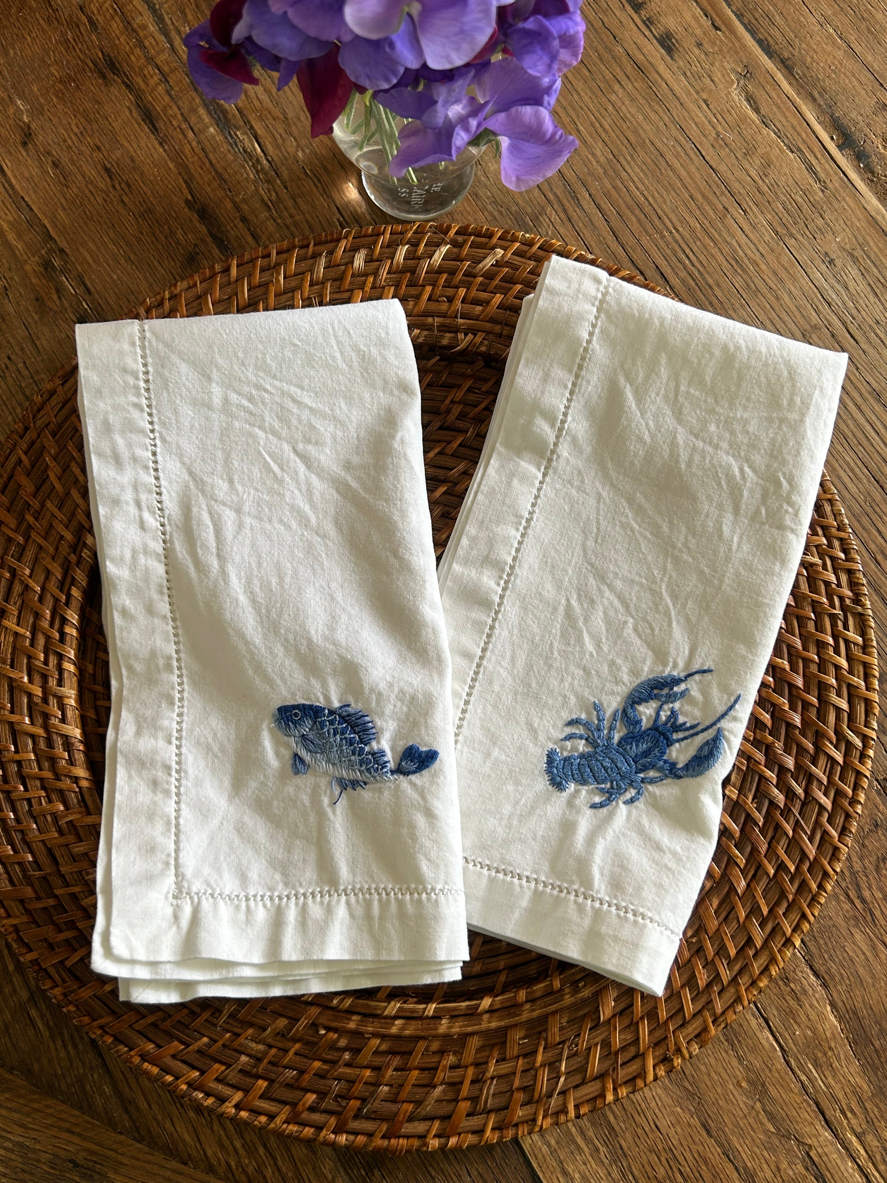 Preloved Set of Two Sibona Marina Napkins