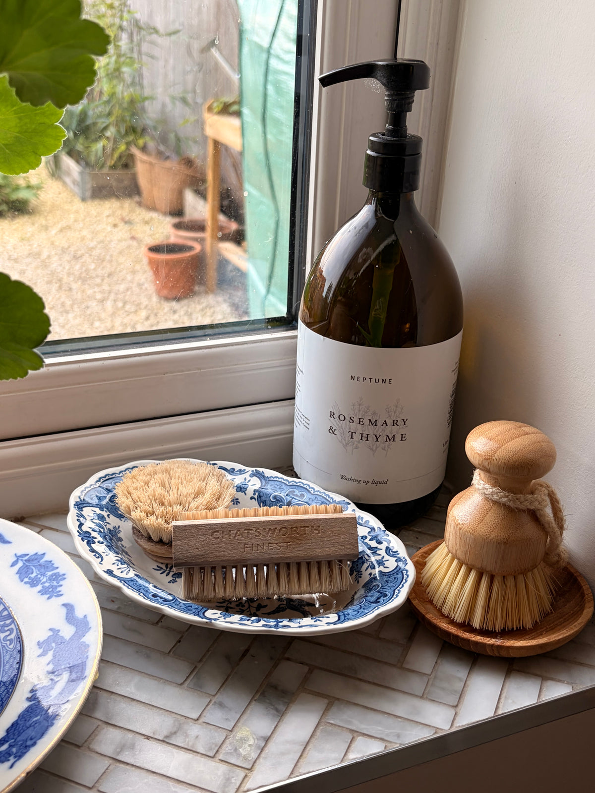 Vintage Ridgway Staffordshire "Windsor" Blue & White Oval Soap Dish