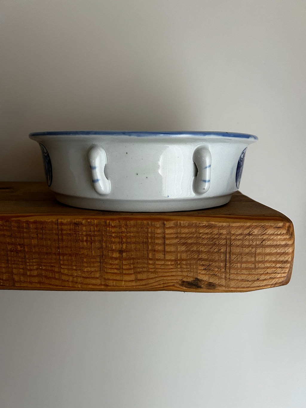 Mid Century Ceramic Dog Bowl vI