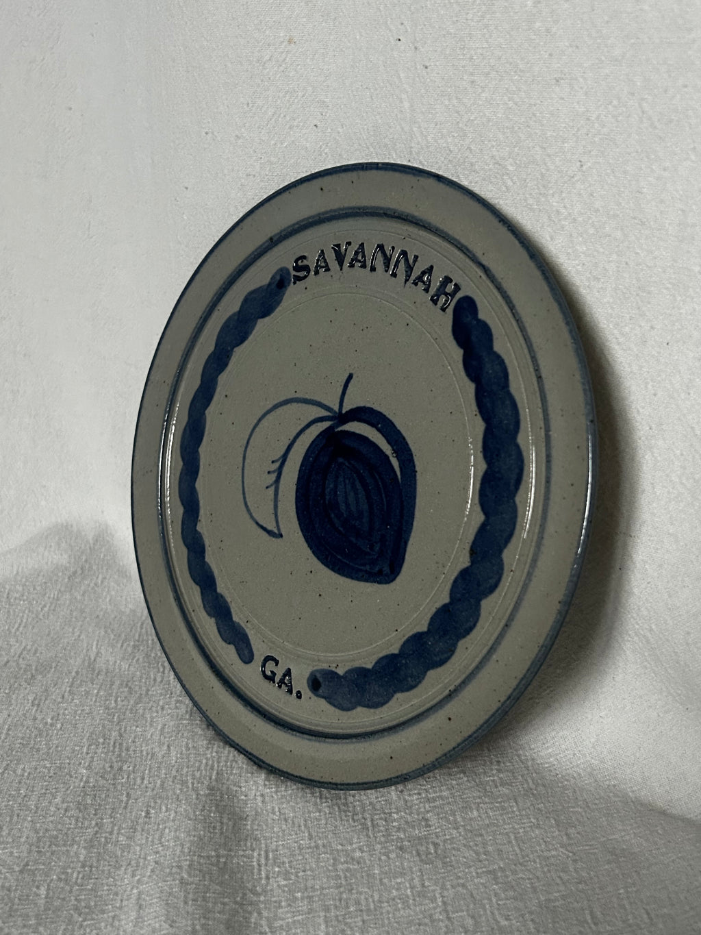 Savannah GA Hand-painted Plate 1996