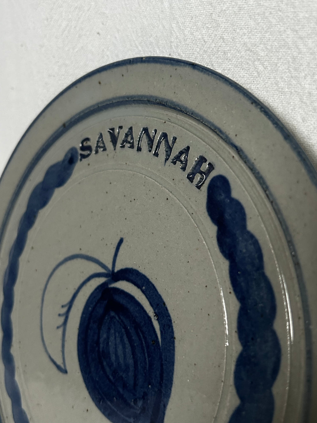 Savannah GA Hand-painted Plate 1996
