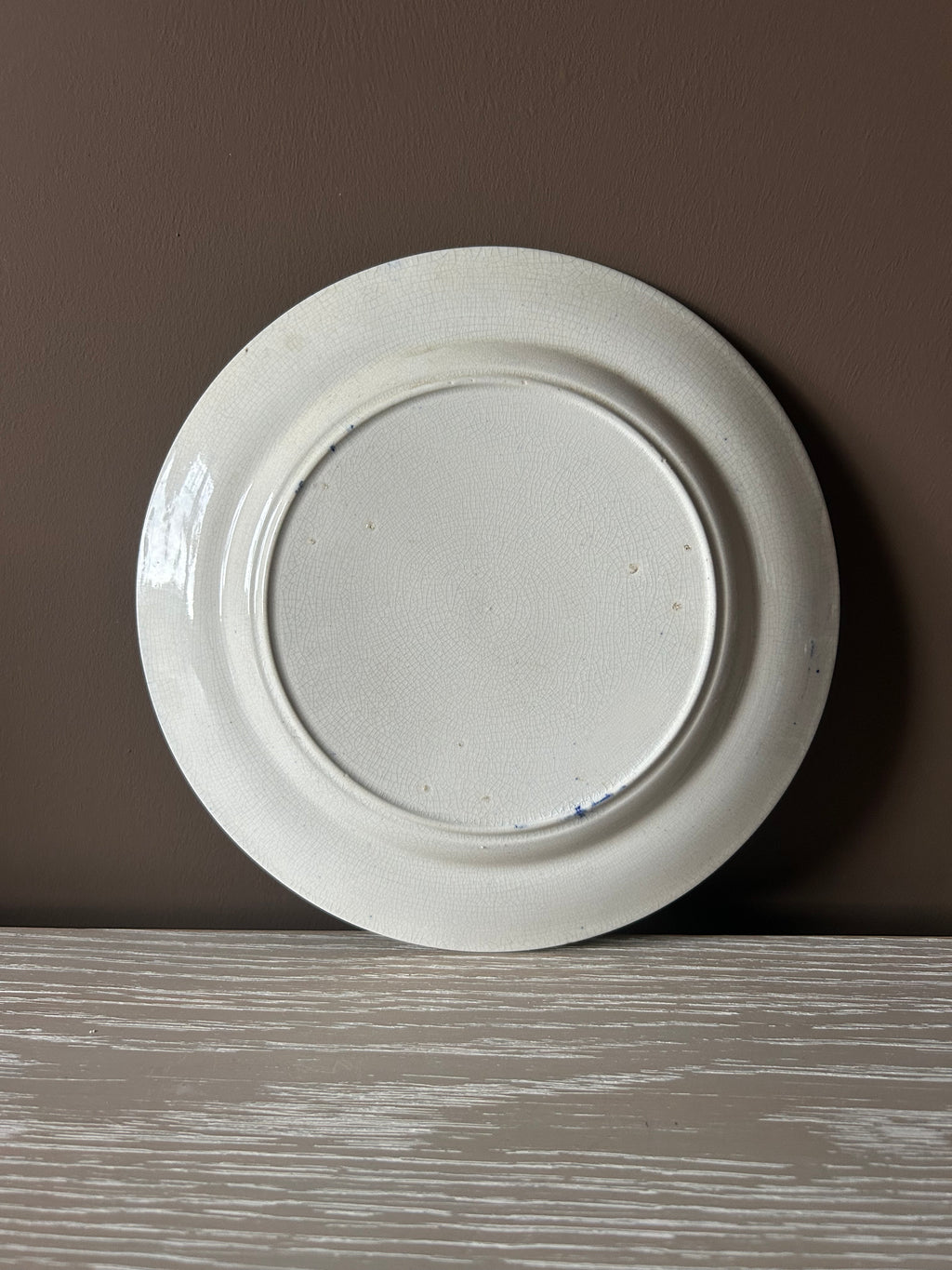 Antique Early 19th Century Staffordshire "Blue Willow" Plate – Circa 1830, Unmarked Pearlware