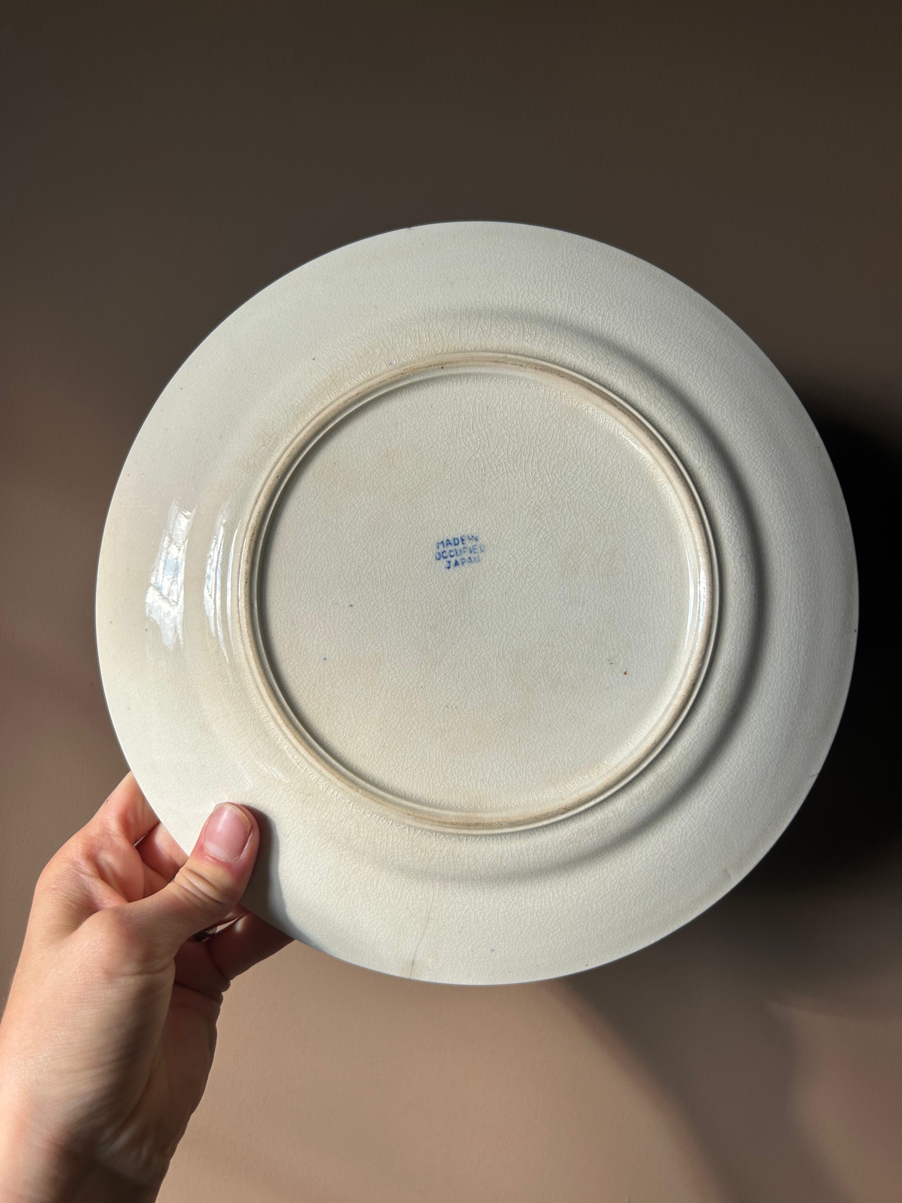 Vintage 1940s Blue Willow Plate – "Made in Occupied Japan" Post-WWII