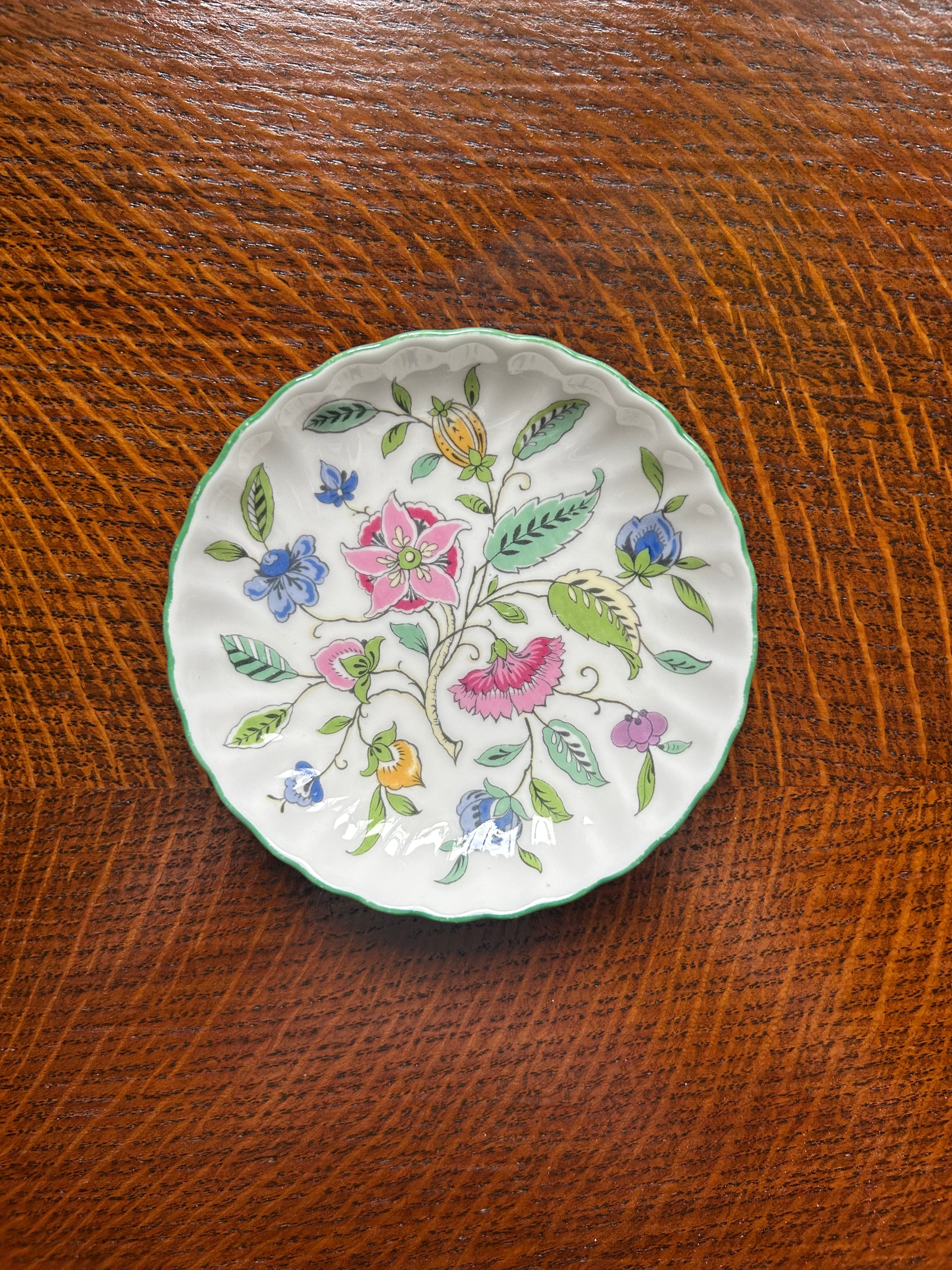 Vintage Minton Haddon Hall Trinket / Butter Dish