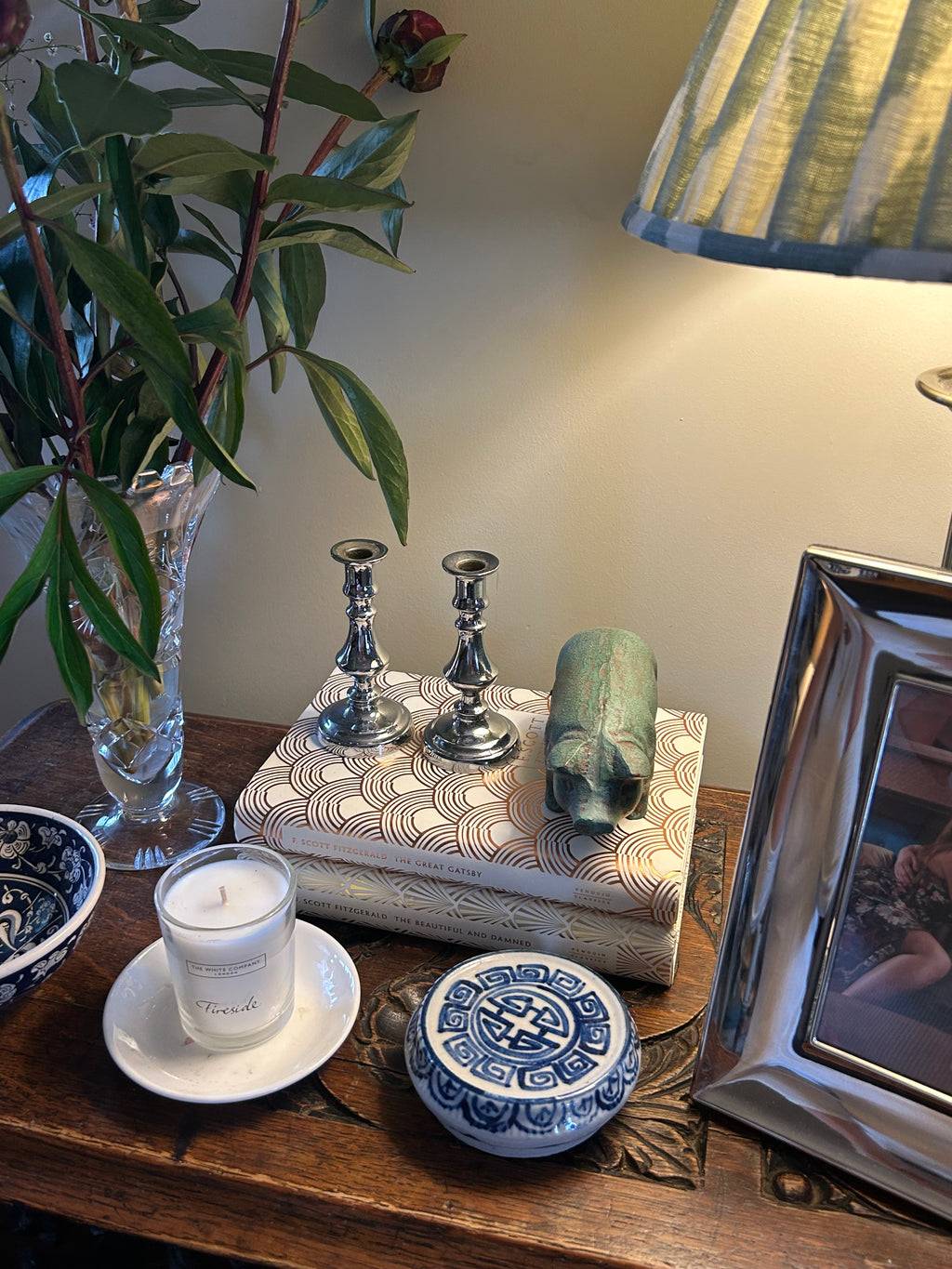 Vintage Miniature English Baluster Candlesticks (Pair)
